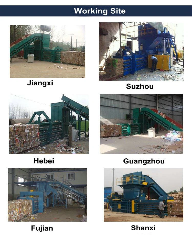 Baling machine working site