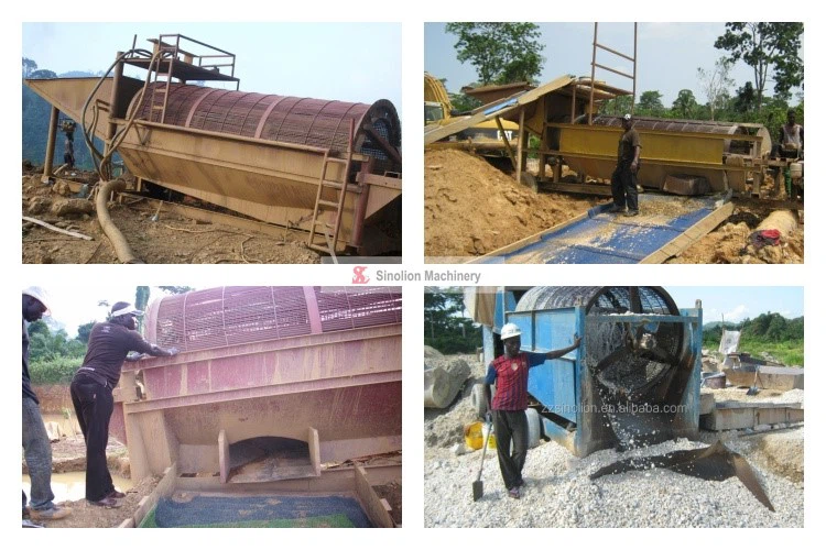 Small mobile gold washing drum screen Small mobile gold washing drum screen