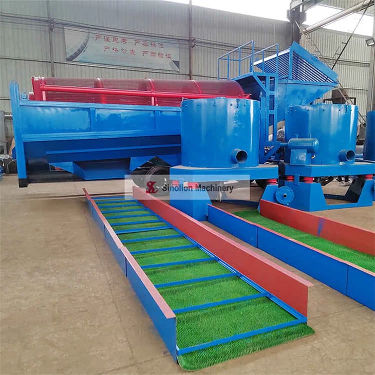 Planta de lavagem de pedras preciosas e ouro